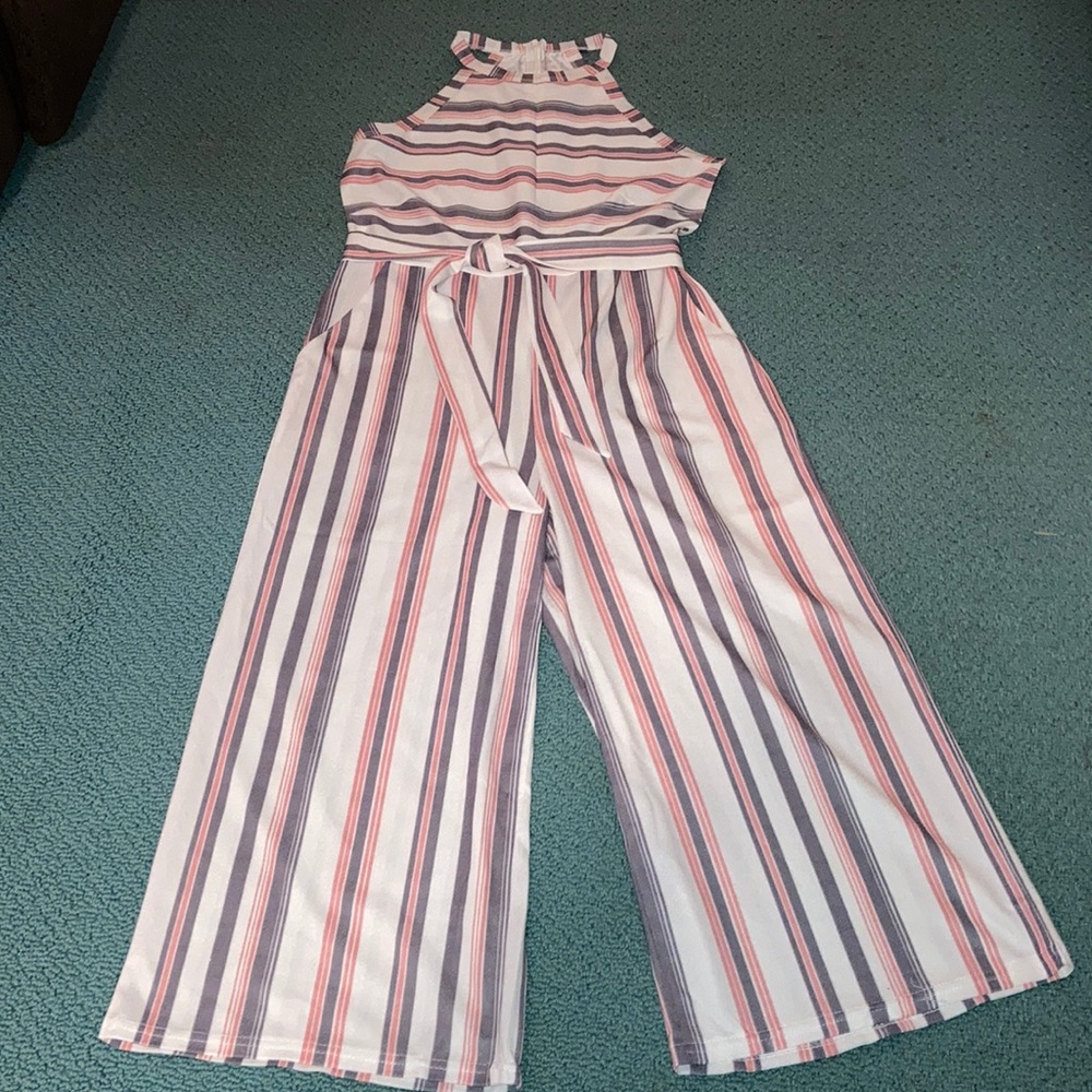 Striped romper